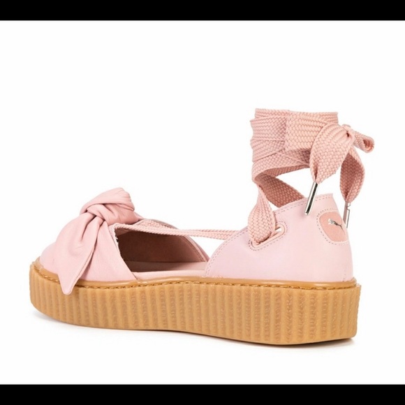 PUMA Rihanna Fenty Creepers Pink lace up Sz 7 - Picture 9 of 9